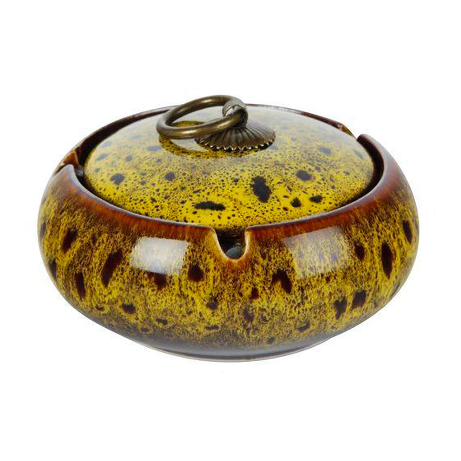 Keramik Aschenbecher orientalisch –Gelb
