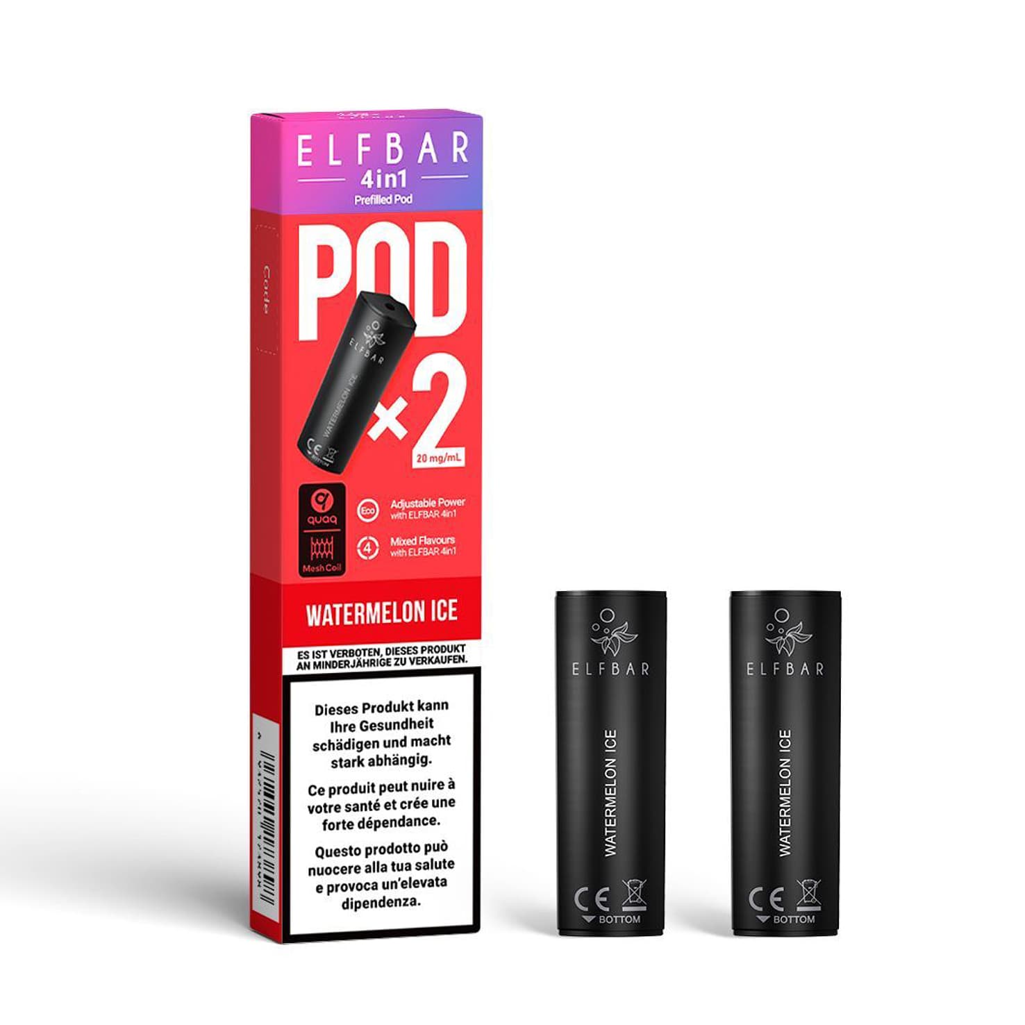 Elf Bar 4 in 1 Liquid Pods – Watermelon Ice