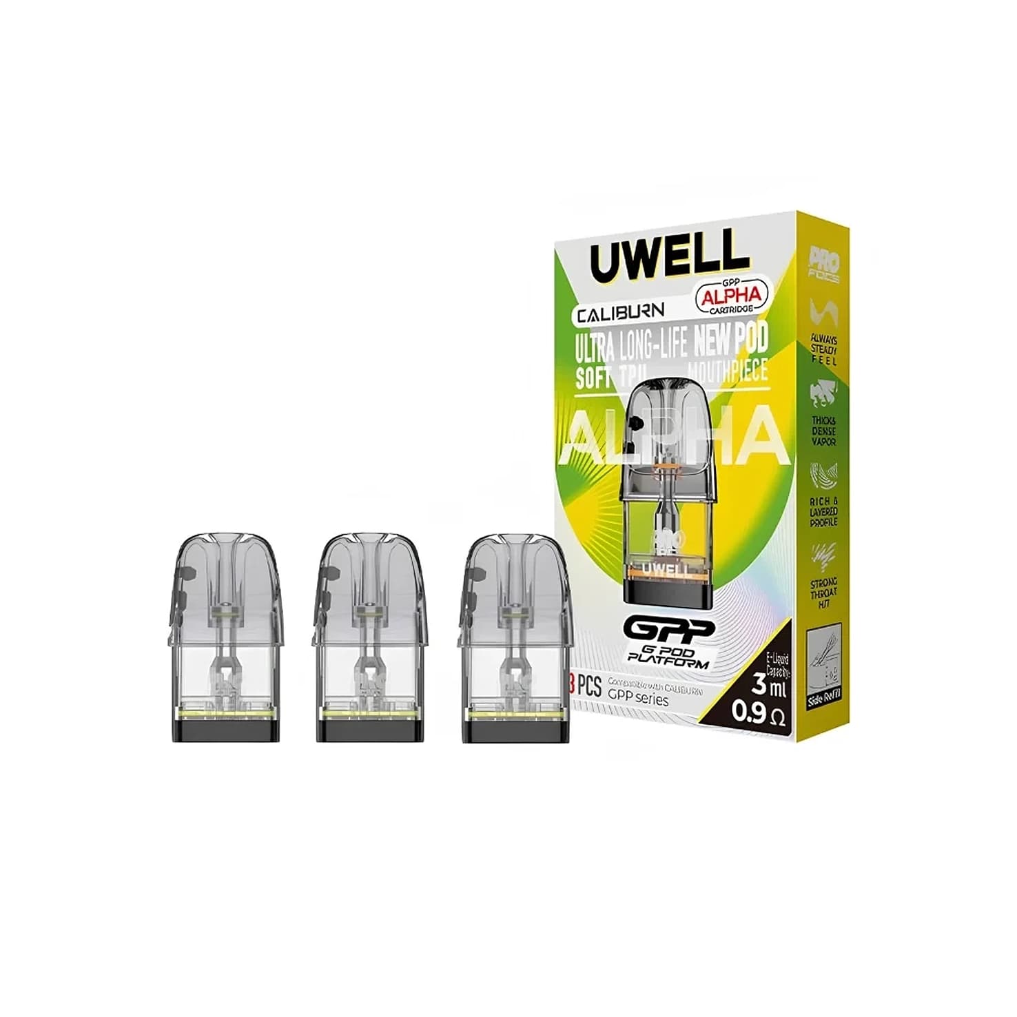 Uwell Caliburn GPP Alpha Pods 0.9 Ohm
