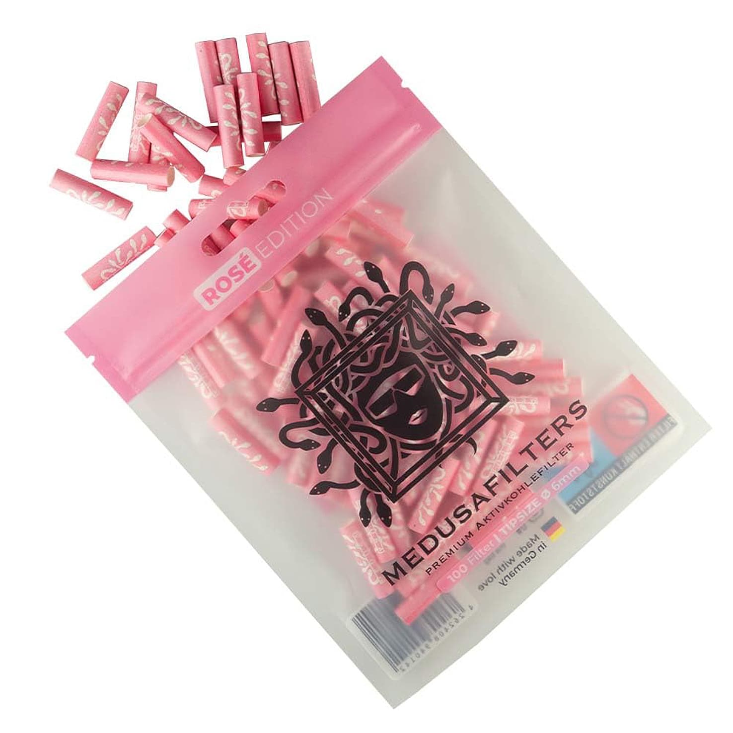 Medusafilters Aktivkohlefilter Rosé – 100er Packung