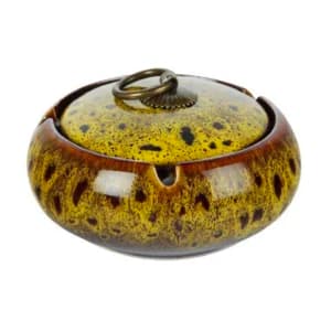 Keramik Aschenbecher orientalisch –Gelb