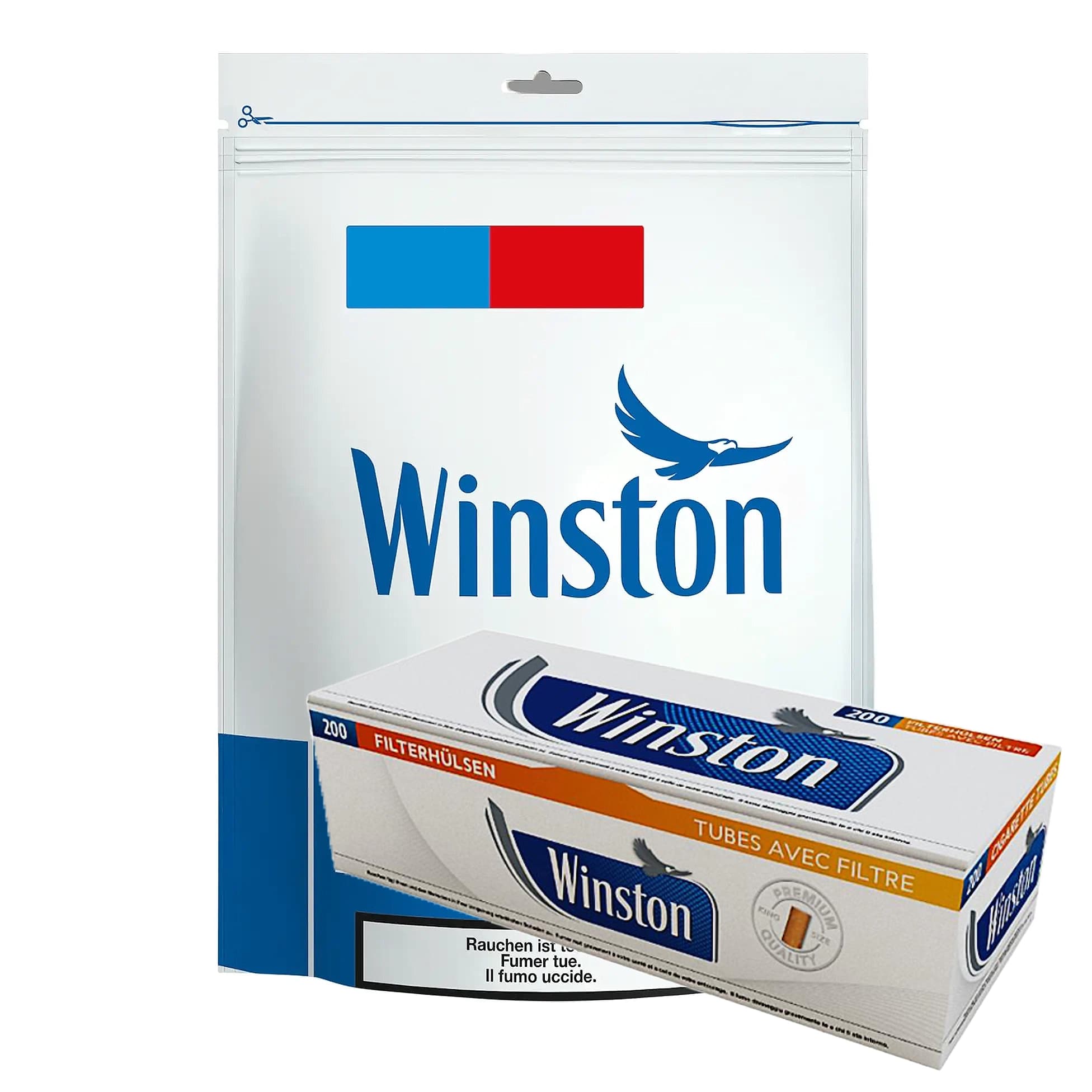 Winston Blue Zigarettentabak 145g Hülsen