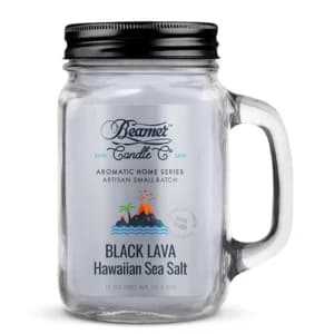 Beamer Candle – Black Lava Hawaiian Sea Salt