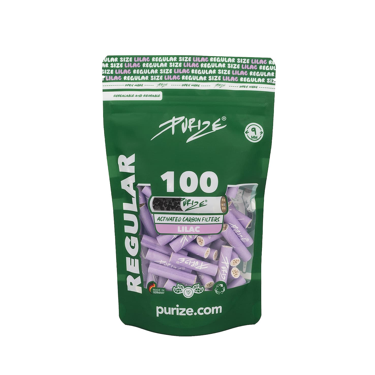 Purize Regular Aktivkohlefilter Lilac